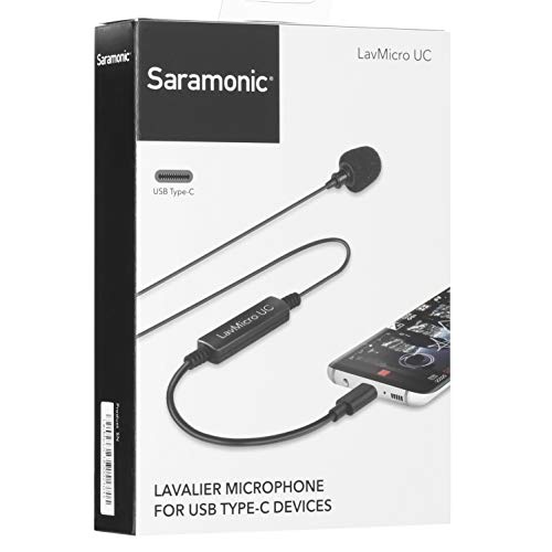 Saramonic LavMicro-UC Lavalier mic for USB Type-C Devices with Signal Converter