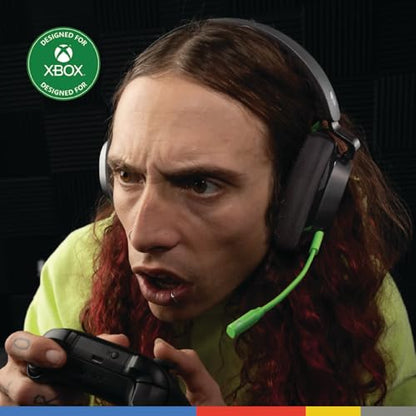 Skullcandy SLYR Pro Wireless Multi-Platform Gaming Headset - Black/Green | Bluetooth Headphones, 24 Hours Battery, PC, PlayStation, Nintendo Switch, 2.4GHz Low Latency Wireless Transmitter Included - color: Black/Green Xbox, style: SLYR Pro Wireless