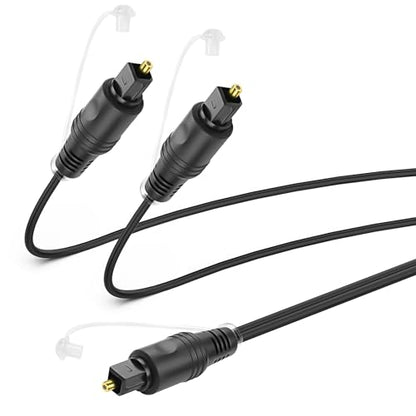 MEIRIYFA Digital Optical Splitter Adapter Cable 1 in 2 Out | Toslink Digital Fiber Optic Audio Splitter 1 Male Input 2 Male Output Cable for Home Theater,TV,Receiver,Sound Bar - 1M - style: 1 Male to 2 Male