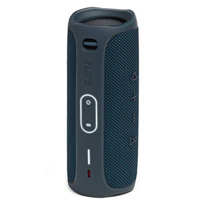 JBL FLIP 5, Waterproof Portable Bluetooth Speaker, Blue, 3.6 x 3.6 x 8.5 | Sounds better than ever, Bring the party anywhere, Make a splash with IPX7 waterproof design, A rainbow of colours - color: Blue