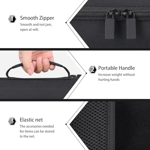co2CREA Hard Case for Sony ULT Field 1 Bluetooth Compact Speaker, Black | Portable Travel Bag Replacement with Detachable Shoulder Strap and Handle, Shockproof EVA Shell and Soft Lining - color: Black Case, style: Case for Sony ULT Field 1