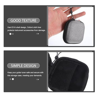 HEMOTON Portable Earbud Case with Zipper Design for Earphones and Small Items, Lightweight Oxford Cloth and Eva Material Travel Organizer Bag Suitable for Office and Travel Use