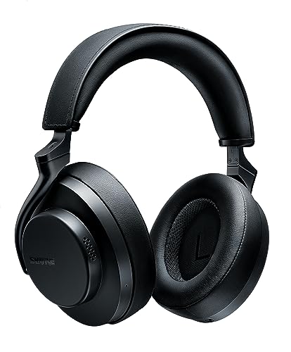 Shure AONIC 50 Gen 2 Wireless Noise Cancelling Headphones, Premium Studio Sound, Bluetooth 5, Customizable EQ, 45-Hour Battery, Over-Ear, Black - color: Black, style: Gen 2