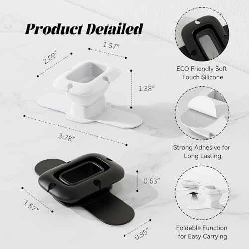 Silicone Collapsible Cord Wrap Foldable Charger Organizer | Wired Manager Holder, Wrap Winder, Cable Management, Travel Essentials, Compatible with Phone Charger Adapter - size: For Phone Charger