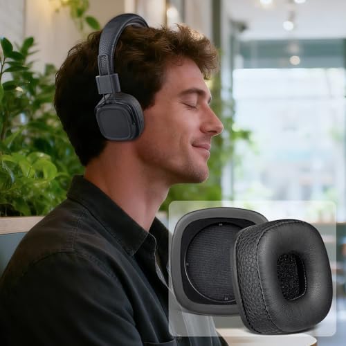 SOULWIT Earpads for Marshall Major I/II/III/IV (1/2/3/4) - Black | Do Not Fit Major V Headphones - color: Black