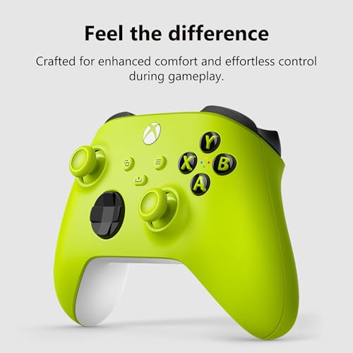 Xbox Wireless Gaming Controller | Electric Volt | Consoles, PCs, TVs, mobile, and more | Textured Grip | Wireless, Bluetooth, USB-C Connectivity - style: Electric Volt