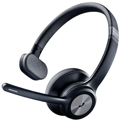 GEARit Wireless Bluetooth Headset with Mic - 35 Hrs Talk Time - for Trucker, w/Noise Cancelling Microphone & Mute Button - Easy to Set Up Wireless for Work, Phone Calls, Homes, Offices - size: MONO Headset w/ 35 Hrs Talk Time