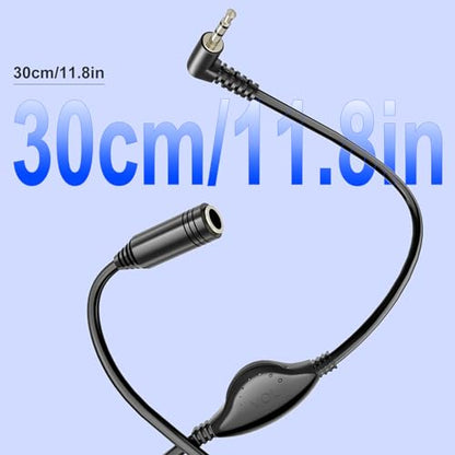 PChero 3.5mm Headphone Extension Cables, 2 Packs Male to Female | Stereo Audio Extender, TRS Cord, Volume Control, For Headset Smartphone Tablets Media Players