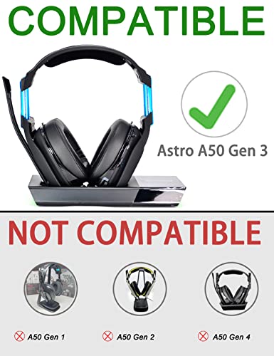 Defean Mod Kit Velour Ear Pads for Astro A50 Gen 3 Headset | Replacement Earpads and Headband for Astro A50 Gen3,Upgrade High-Density Noise Cancelling Foam, Added Thickness - color: Black Velour