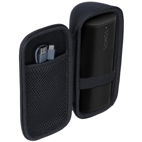Lebakort Hard Case Compatible with Sonos Roam 2 Portable Waterproof Speaker - color: Black Case