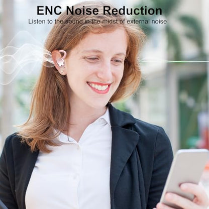 sprtoybat Wireless Earbuds Sport, 2026 New Bluetooth 5.4 Headphones with ENC Noise Cancelling Mic, 68Hrs Playtime LED Display, IPX7 Waterproof Wireless Headphones with Earhooks for Gym/Running - color: Pink-A