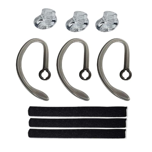 CS540 Eartips Set, Ear Hook Loops, Comfortable Ear Tips Foam Spare Ear Gels Secure Fit for Plantronics CS540 Savi W440 W740 W745 WH500 Headset 9pcs in a Box (Medium) - size: Medium