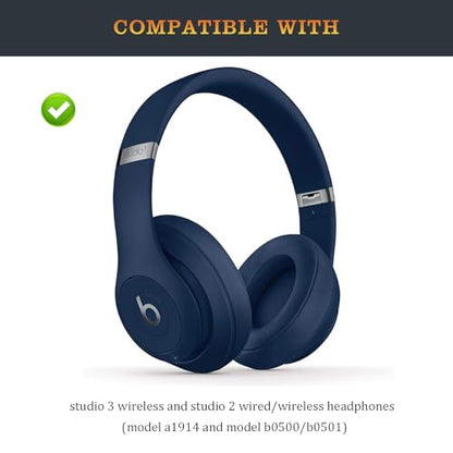 Studio 3 Accessories as Same as the OEM Studio3 Inside Shell Replacement Parts Durable Inner Earphone Panel Repair Kit Compatible with Beats by Dr. Dre Studio 3 (A1914) Headphones (Blue) - color: Blue
