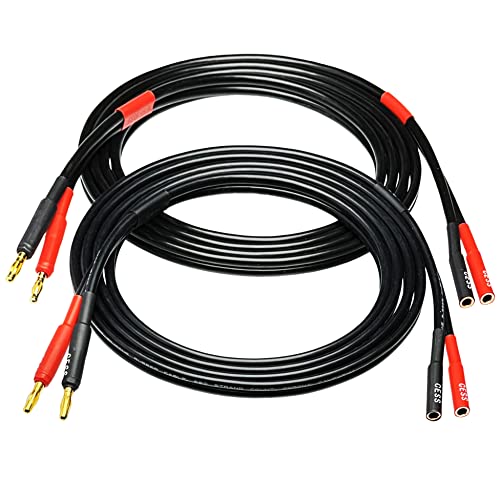 CNCESS Banana Male to Female Extension Cable, 6 ft, 2-Pack - size: 6 Feet