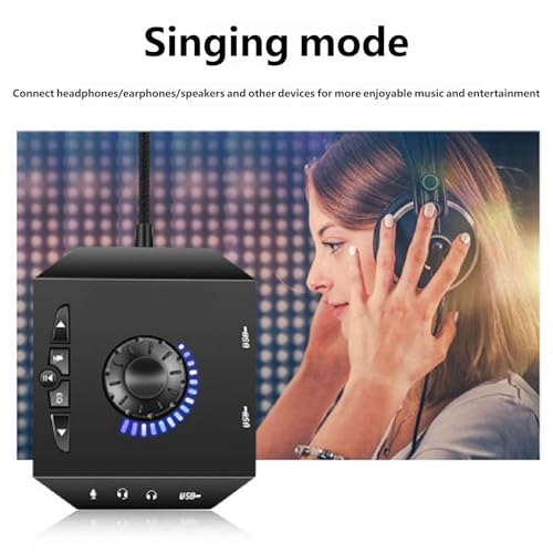 USB Sound Card External Sound Adapter with Headphone Mics for Simultaneous Use on Laptop Gaming Card - color: White