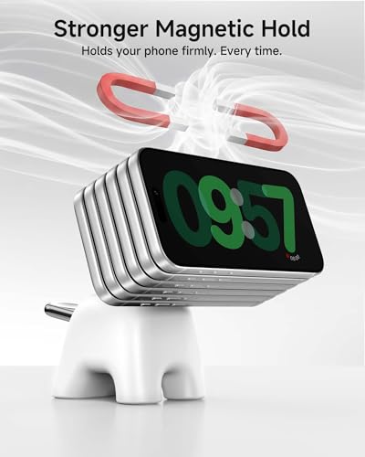 Magnetic Wireless Charging Station, Charger Stand for iPhone Apple Watch | 2026 2 in 1 Foldable Charger Stand 15W for iPhone 17 16 15 14 13 12 Pro Max, 5W for Apple Watch&Airpods, 30W Adapter included - color: White