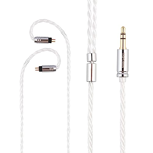 Linsoul Tripowin Solstice 26AWG Silver-Plated Copper HiFi IEM Cable for in Ear Monitor, Audiophile(2pin 0.78mm) | for in Ear Monitor, HiFi Wired Earbuds, Gaming IEM, Audiophile& Musician Use, 2pin 0.78mm - size: 2pin