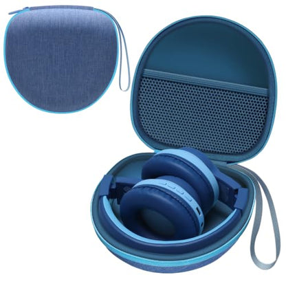 Kids Headphones Case for iClever/Acer Etc Kid Headphone,Blue+Blue,Case Only | for iClever BTH12 HS19 BTH20 BTH22 BTH26/Candy Bila/Acer/JBL Junior 320/MIDOLA/JoySpark/ADOOPE Etc Girls Boy Kid Headphone - color: Blue+Blue Edge