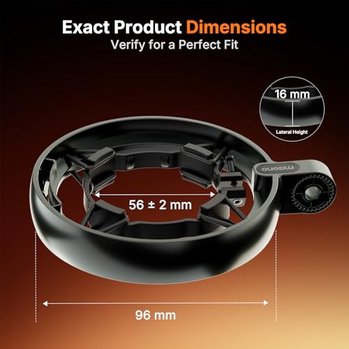 MAONO Shock Mount for PD200W/PD200X Microphone - Reduces Vibration Noise | Removable, Fits 56mm/2.2in Mics, for Podcasting, Gaming, Streaming & Recording