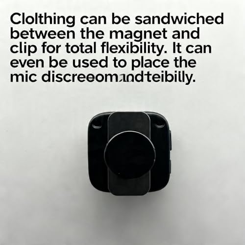Mic Clip Magnet for DJI Mic Mini/Mic 2/Mic 3 Wireless Transmitter, Magnetic Clip for Wireless Lavalier Microphone adapters, Microphone Receiver Magnetic Mounting