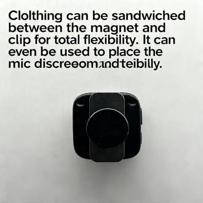 Mic Clip Magnet for DJI Mic Mini/Mic 2/Mic 3 Wireless Transmitter, Magnetic Clip for Wireless Lavalier Microphone adapters, Microphone Receiver Magnetic Mounting