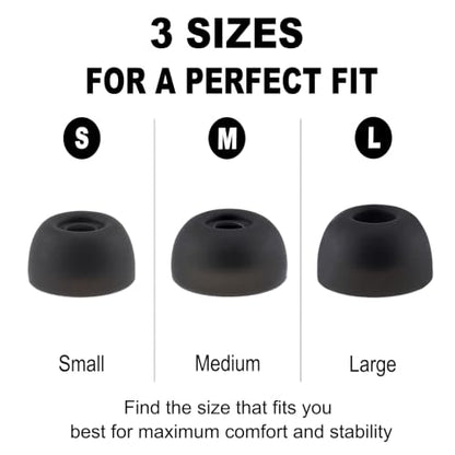 Replacement Ear Tips Compatible with Soundcore P20i P30i Space A40 - size: S/M/L