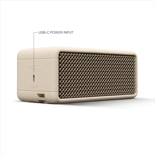 Marshall Emberton III Portable Bluetooth Speaker - Rugged Waterproof/Dust-Proof Design | Loud Stereo Sound, Deep Bass | Compact and Wireless for Travel and Outdoors - Cream - color: Cream