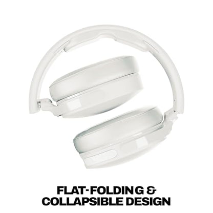 Skullcandy Hesh Evo Wireless Over-Ear Bluetooth Headphones - Bone | Bluetooth, Noise Isolating Fit, 36 Hours Battery, Foldable, Lightweight Design, Microphone, Travel, Commuting, Studying - color: Bone