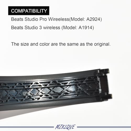 Studio Pro Headband - Replacement Parts for Beats Studio Pro 2023 (A2924),Studio 3 (A1914) Headphones(Black) - color: Black