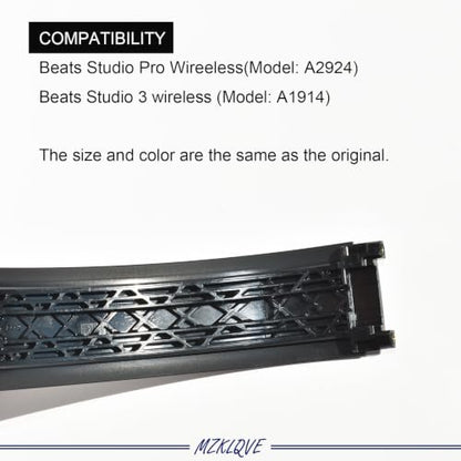 Studio Pro Headband - Replacement Parts for Beats Studio Pro 2023 (A2924),Studio 3 (A1914) Headphones(Black) - color: Black