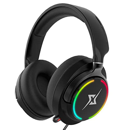 Gaming Headset with Microphone for PC, PS4, PS5, Xbox One, Xbox Series X|S - 3.5mm Jack Gamer Headphone with Noise Canceling Mic-907 Black