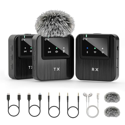 Wireless Lavalier Microphone K63 - color: Matte Black