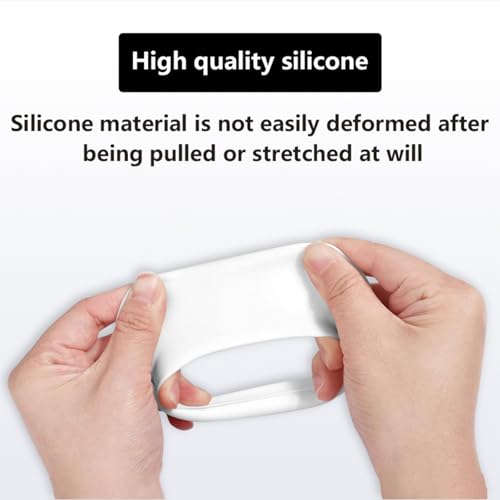 3-in-1 Silicone Case Cover for AirPods Max 2/AirPods Max Headphones, Apple AirPod Max Accessory Protective Cover, Headband/Ear Cups/Ear Pad Covers, Anti-Scratch and Sweatproof (Black and White) - color: Black and White