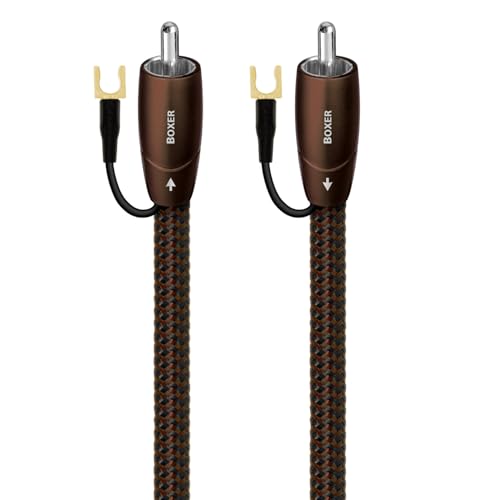 AudioQuest 3m Boxer RCA Audio Cable Black - Audio Cables (RCA, RCA, 3 m, Black) - size: 3 Meters