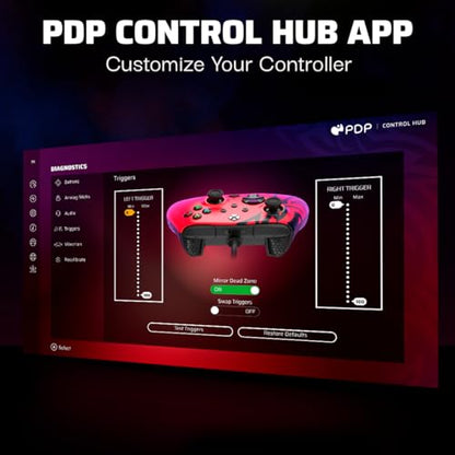 PDP Rematch Enhanced Wired Gaming Controller for Xbox Series X|S & Xbox One - color: Spirit Red, style: Controller