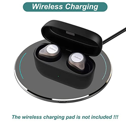 Kissmart Charging Case for Jabra Elite 85t Earbuds (Black) | 700mAh Portable Charger Case Dock Cradle for Jabra Elite 85t