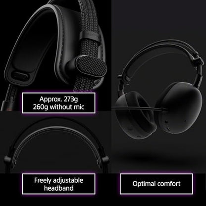 Sony INZONE H9 II Wireless Noise Cancelling Gaming Headset, White | Lightweight, WH-1000XM6 Drivers, Detachable Cardioid Mic, 2.4GHz/BT/3.5mm, Soft Case, PC/PS5/Switch/Mobile, 30 Hr Battery - color: White