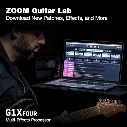 Zoom G1X Four Guitar Multi-Effects Processor with Expression Pedal | 70+ Effects, Amp Modeling, Looper, 68 Rhythm Patterns, Tuner, Battery Powered - size: Processor Pedal, style: G1X FOUR