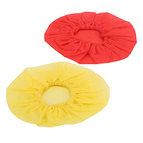 DISPOSABLE MICROPHONE CAP PROTECTIVE COVER REPLACEMENT 120PCS FOR MICROPHONE DUST SALIVA PROOF (Red Yellow) - color: Red Yellow