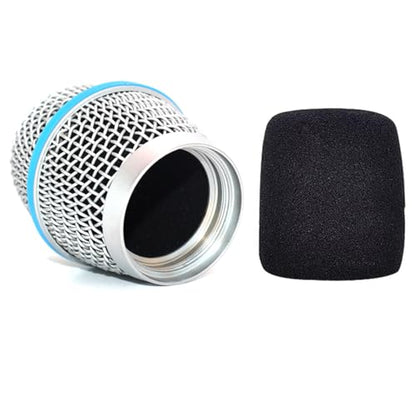 2 PCS Replacement Microphone Ball Head Mesh Grille for SHURE Beta87 Beta87A Beta87C SM86 SM87 SM87A Wired/Wireless Microphone