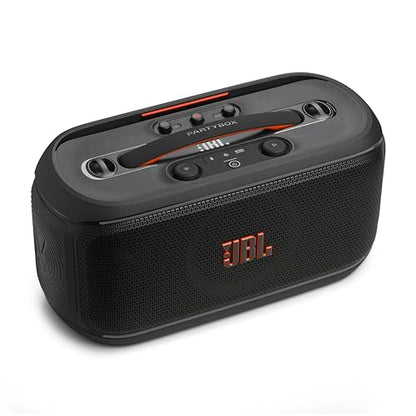 JBL PartyBox On-the-Go 2 Plus - Portable Party Speaker - Black | Instant karaoke with EasySing AI vocal removal from any song, Fine-tune your performance, Powerful JBL Pro Sound - color: Black