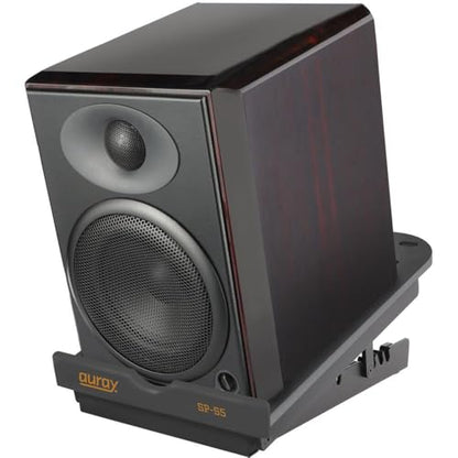 Studio Monitor & Bookshelf Speaker Stand, 5" Adjustable Tilt | w/ Anti-Vibration 5°, 10°, 13°, 15° Angles, 16 lb Load Capacity, Non-Slip Rubber Feet, Studio & Home Audio Experience(Single)