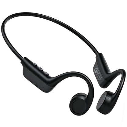 2026 Bone Conduction Headphones, Bluetooth 6.0 Open Ear Headphones，Wireless Sports Earphones IPX5 Waterproof, 10H Long Battery Life Playtime for Running，Cycling，Gym (Gray-Black)