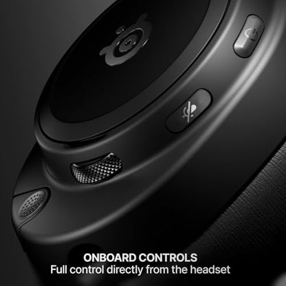SteelSeries Arctis Nova Elite - Hi-Res Wireless Gaming Headset — 96kHz/24bit — Carbon Fiber Speakers — ANC — AI Noise Rejection — App — 2.4GHz + BT — Multi-Source Mix — OmniPlay PC+PlayStation+Xbox - color: Obsidian