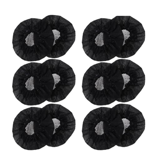 EXCEART Disposable Microphone Cover Set Non-woven Fabric 66pcs/mic Windscreen for Ktv - color: Black