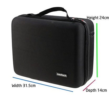 Navitech Black Hard Eva Carry Case Compatible with Gaming Headset and Headphones Compatible with Universal Compatible with All [Video Game]