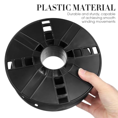 Cord Reel, Black Cord Storage Reel, Cable Storage Wheel (Pack of 2) - size: 20.00X20.00X6.50CM (Pack of 2)