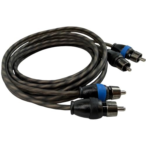 Sky High Car Audio 2 Channel Twisted 6 ft RCA Cables Coated 6' OFC - size: 6 Feet