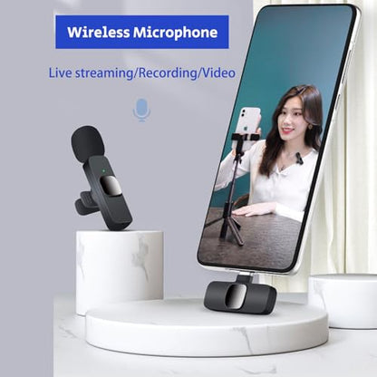 Professional Lavalier Lapel Microphone for iPhone, Mini Video Recording Mic for Interview Video Podcast Vlog YouTube & Livestream, Noise Reduction, Plug & Play (Lightning Port)