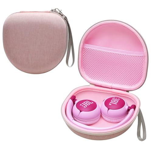 Kid Headphone Case Compatible with JBL/iClever Etc Headphone,Pink,Case Only | Compatible with JBL Junior JR 320 320BT/iClever BTH12 HS19 BTH20 BTH22 BTH26/Candy Bila/Acer/MIDOLA/JoySpark Etc Headphone - color: Pink